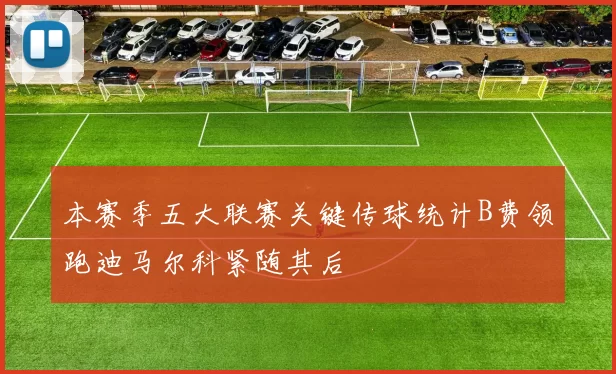 本赛季五大联赛关键传球统计B费领跑迪马尔科紧随其后
